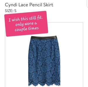Brixon Ivy small pencil lace skirt